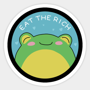 Eat The Rich - Frog Sticker